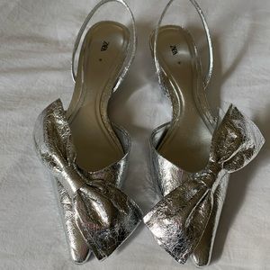 Zara Bow trim heels